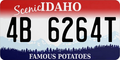 ID license plate 4B6264T