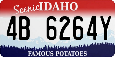 ID license plate 4B6264Y