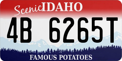 ID license plate 4B6265T