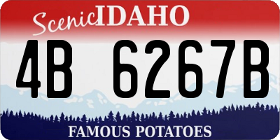 ID license plate 4B6267B