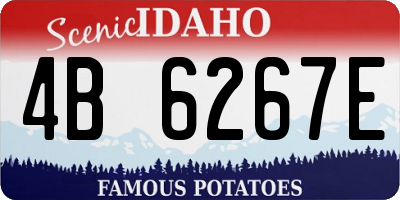 ID license plate 4B6267E