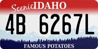 ID license plate 4B6267L
