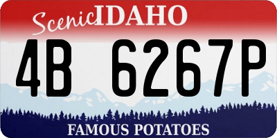 ID license plate 4B6267P