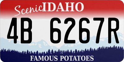 ID license plate 4B6267R