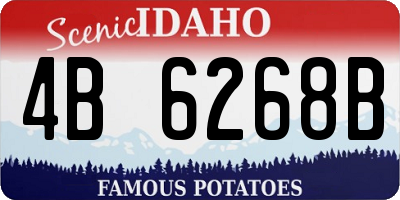 ID license plate 4B6268B