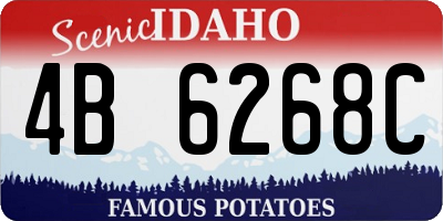 ID license plate 4B6268C