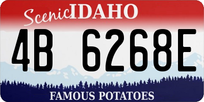 ID license plate 4B6268E