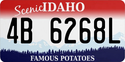 ID license plate 4B6268L
