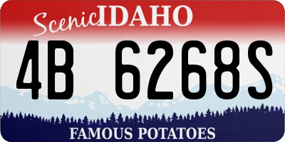 ID license plate 4B6268S