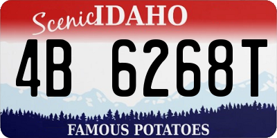 ID license plate 4B6268T
