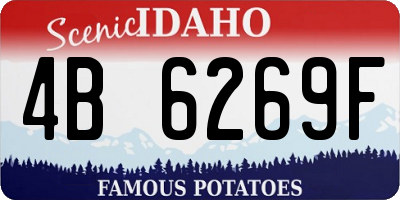 ID license plate 4B6269F