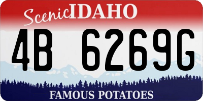 ID license plate 4B6269G