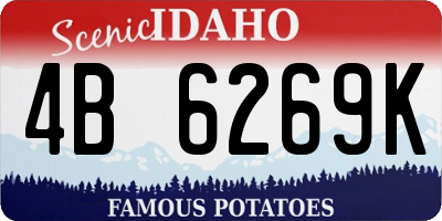 ID license plate 4B6269K