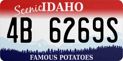 ID license plate 4B6269S