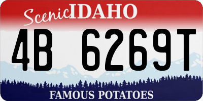ID license plate 4B6269T