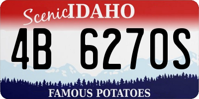 ID license plate 4B6270S