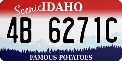ID license plate 4B6271C
