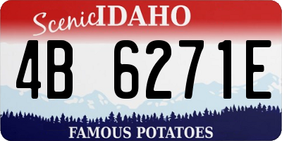 ID license plate 4B6271E