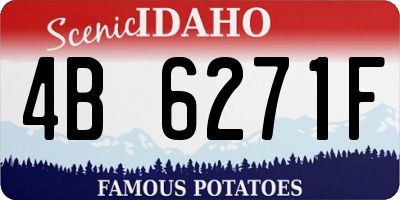 ID license plate 4B6271F