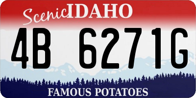 ID license plate 4B6271G