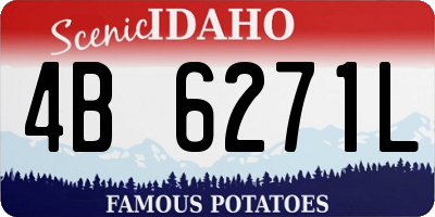 ID license plate 4B6271L