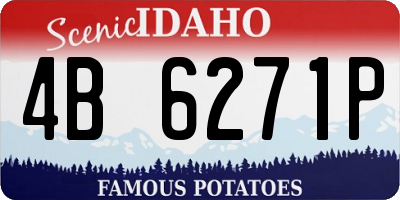 ID license plate 4B6271P