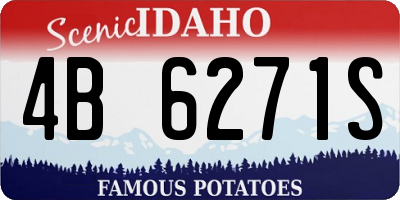 ID license plate 4B6271S
