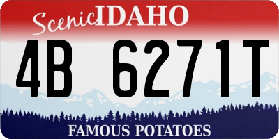 ID license plate 4B6271T