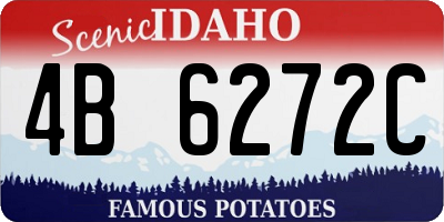 ID license plate 4B6272C