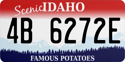ID license plate 4B6272E