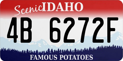 ID license plate 4B6272F