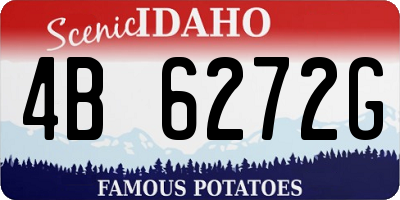 ID license plate 4B6272G