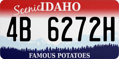ID license plate 4B6272H