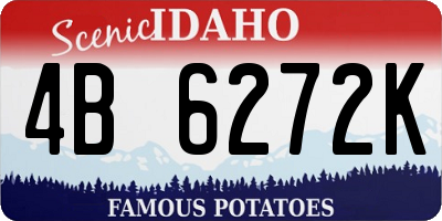 ID license plate 4B6272K