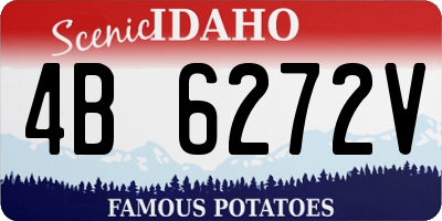 ID license plate 4B6272V