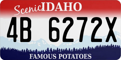 ID license plate 4B6272X
