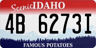 ID license plate 4B6273I