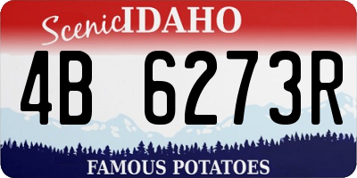 ID license plate 4B6273R