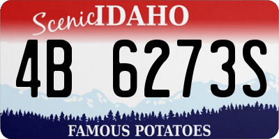ID license plate 4B6273S