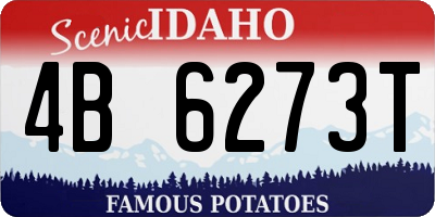 ID license plate 4B6273T