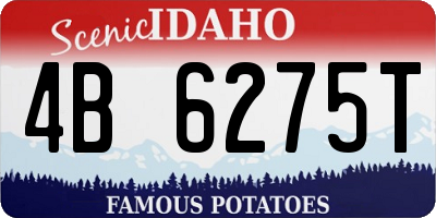 ID license plate 4B6275T