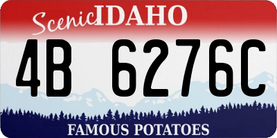 ID license plate 4B6276C