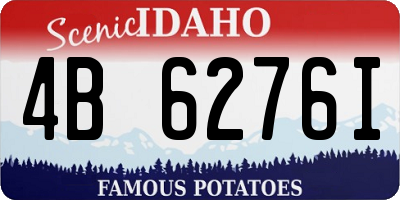 ID license plate 4B6276I