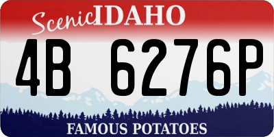 ID license plate 4B6276P