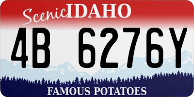 ID license plate 4B6276Y