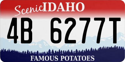 ID license plate 4B6277T