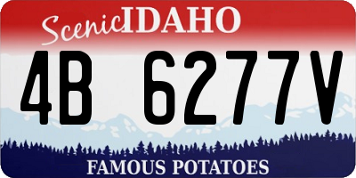 ID license plate 4B6277V