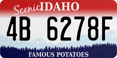 ID license plate 4B6278F