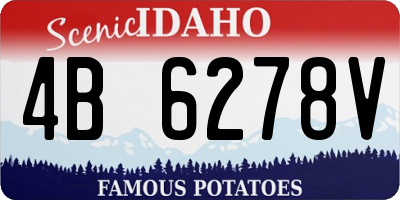 ID license plate 4B6278V