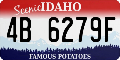 ID license plate 4B6279F